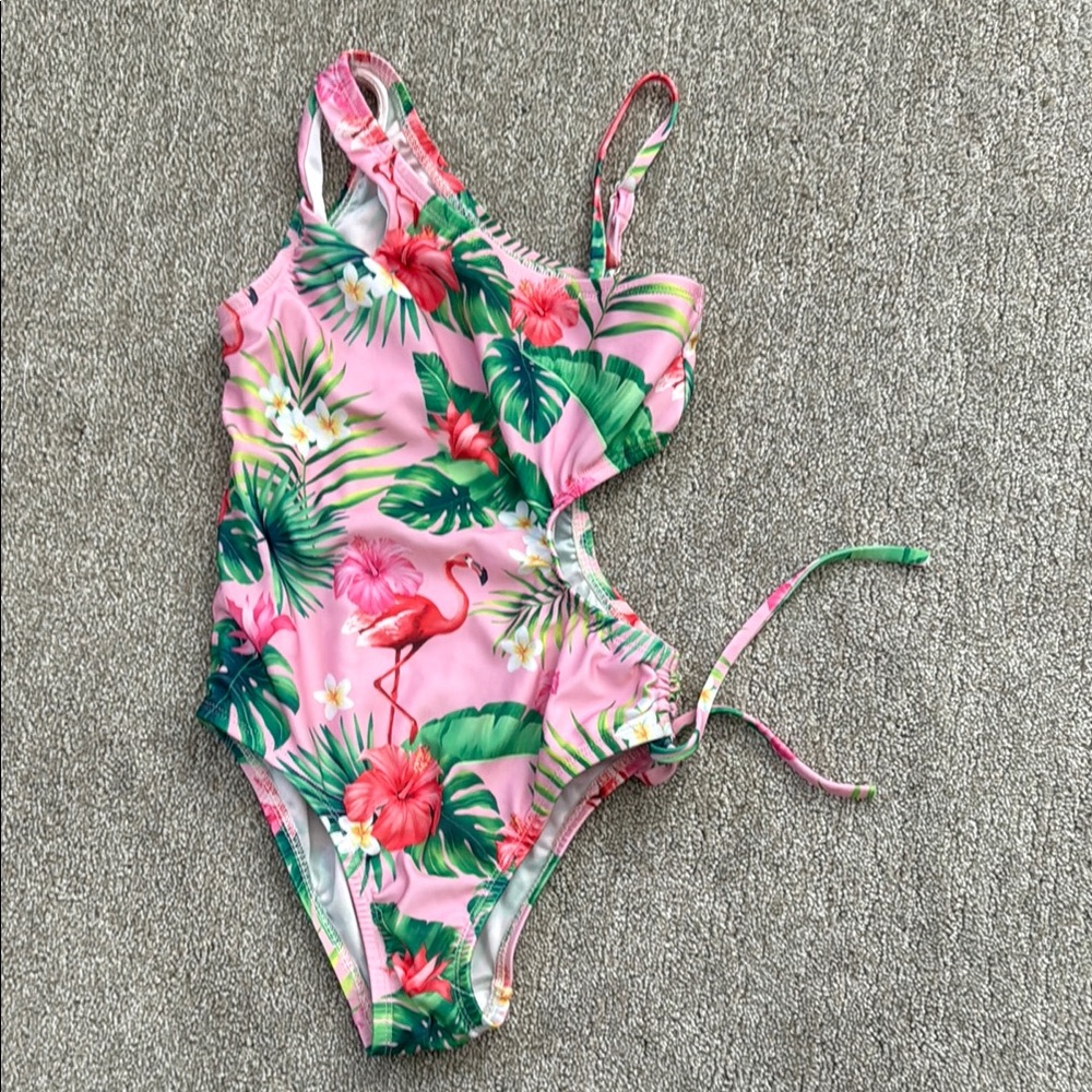 Tropical Pink Kids Swimsuit
